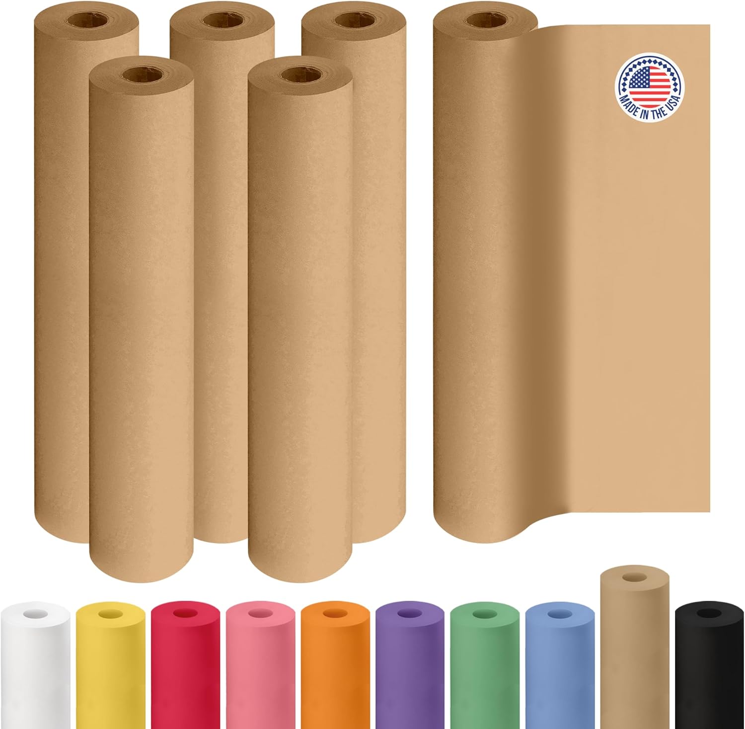 Brown Kraft Paper Roll 18in x 150ft - Heavy-Duty Packing Solution