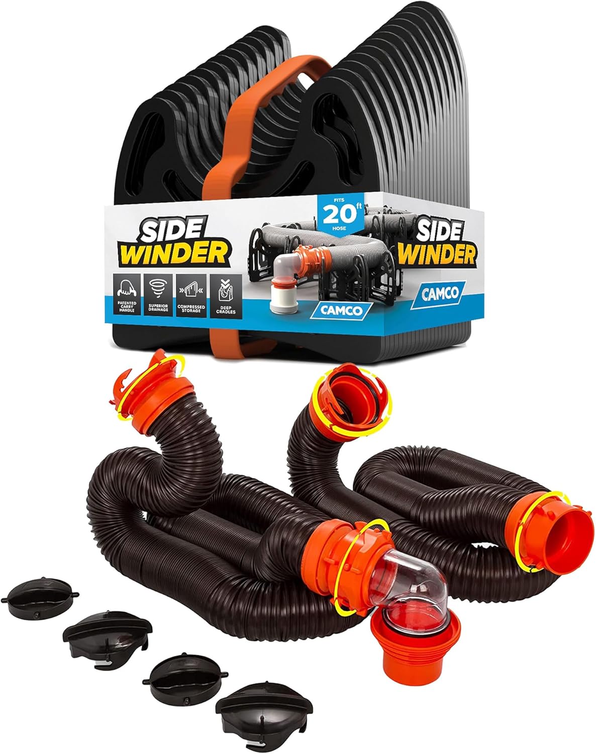 Camco Rhino RV Sewer Hose Kit for Effortless Tank Dumping