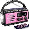 74000mWh Emergency Radio with NOAA Weather - Long-Run Power