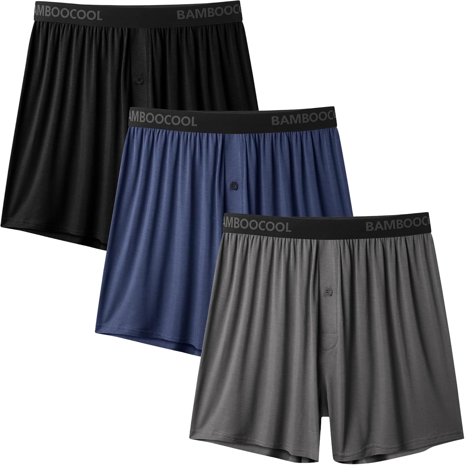 Bamboo Cool Mens Boxer Shorts Soft Comfortable Breathable Knit