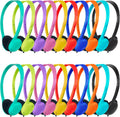 Kids Headphones Bulk 20 Pack for School Classroom - Colorful Class Set