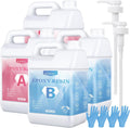 KISREL Epoxy Resin 4Gallon Kit - Clear, Low-Bubble Epoxy for Art