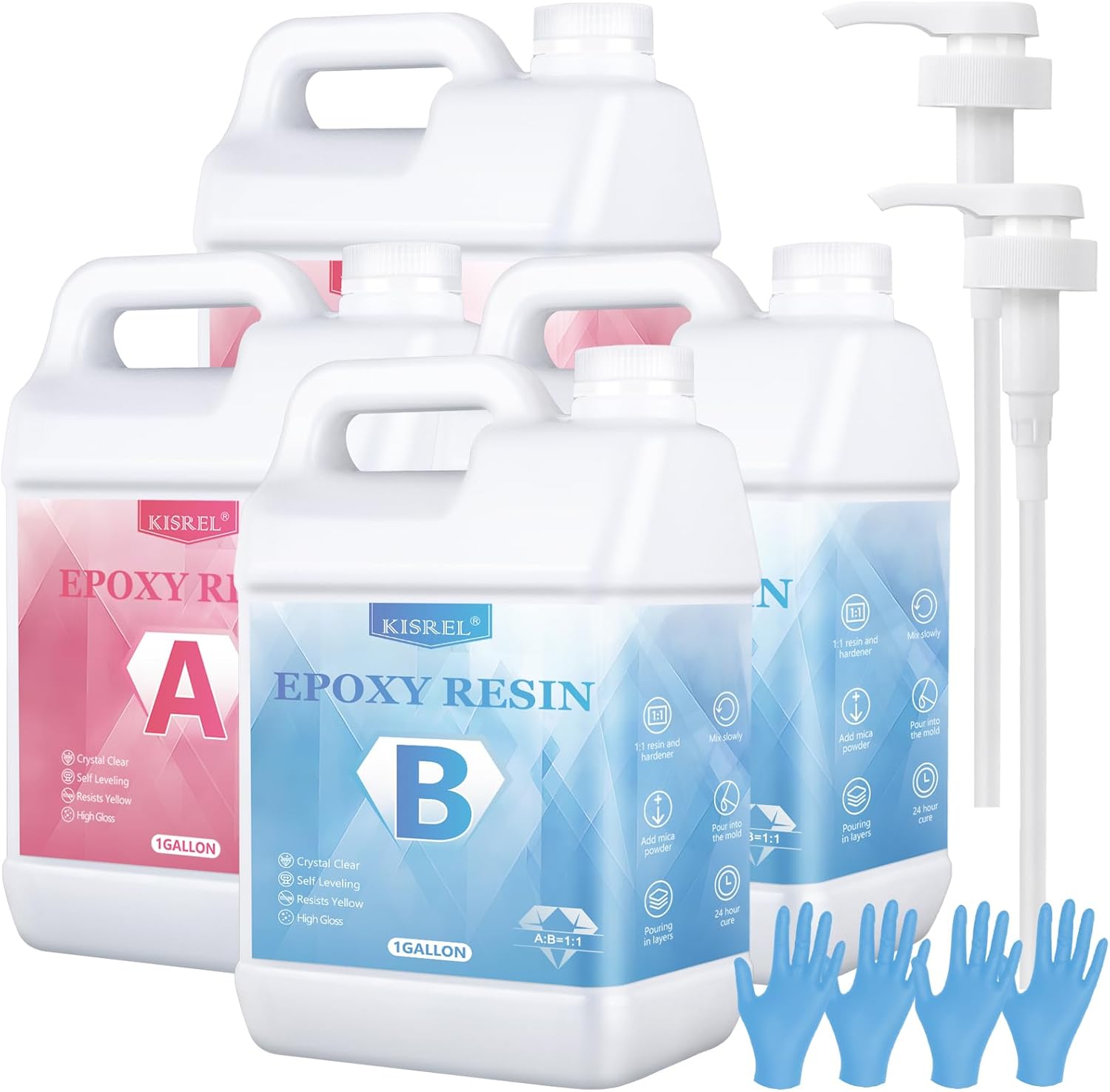 KISREL Epoxy Resin Kit for Art Crafts and DIY Jewelry Making