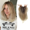 Hair Topper 12in Clip in Synthetic for Women - Dark Blonde with Dark