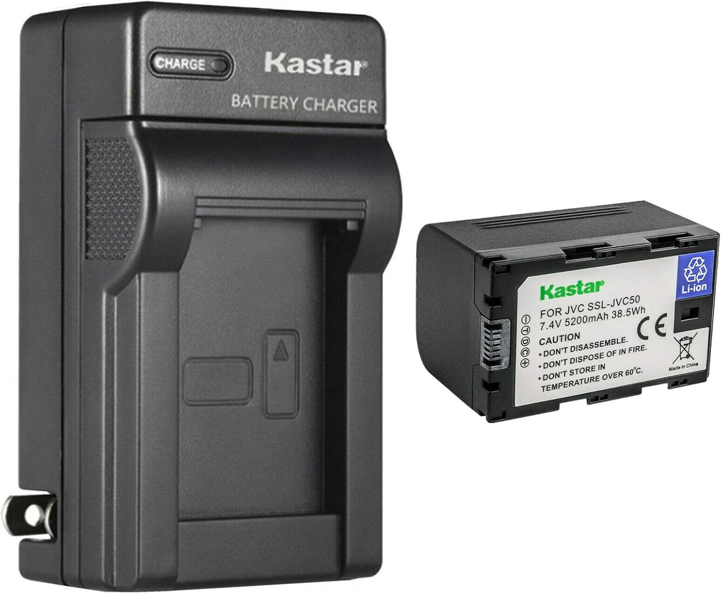 Kastar Battery and AC Wall Charger for JVC Cameras - Reliable Power