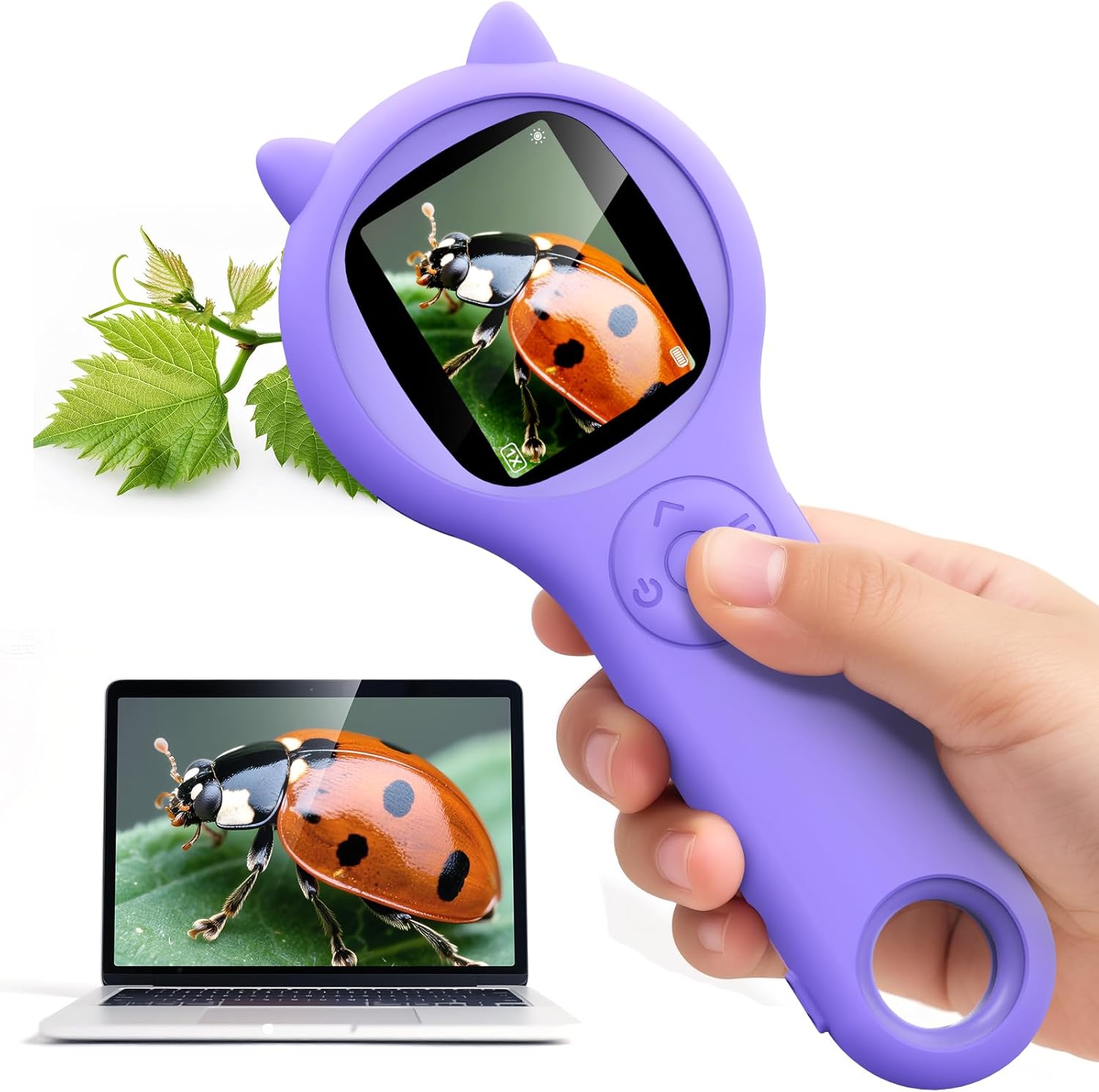 Microscope for Kids - Mini Pocket Handheld STEM Toy for Fun