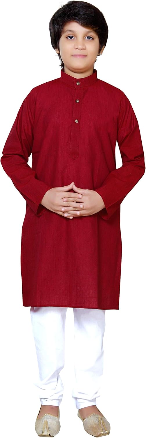Traditional Ethnic Wear Cotton Kurta Pajama Set for Boys