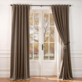Luxurious Dark Brown Velvet Room Darkening Curtains for Any Space