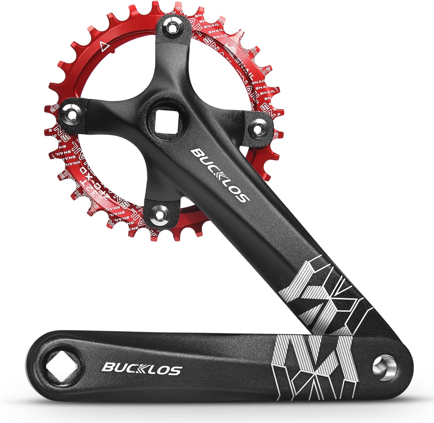 BUCKLOS MTB Mountain Bike Crankset - Lightweight and Durable