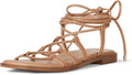 The Drop Women's Haven Lace Up Gladiator Sandal - Chic Everyday Flat