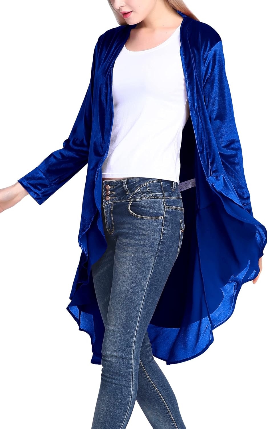 Urban CoCo Women's Long Sleeve Velvet Cardigan Coat Review