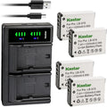 Kastar LB-070 Battery and LTD2 USB Charger Replacement 4-Pack - Dual