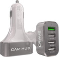 Crave CarHub 54W 4 Port USB Car Charger - Fast In-Car Charging
