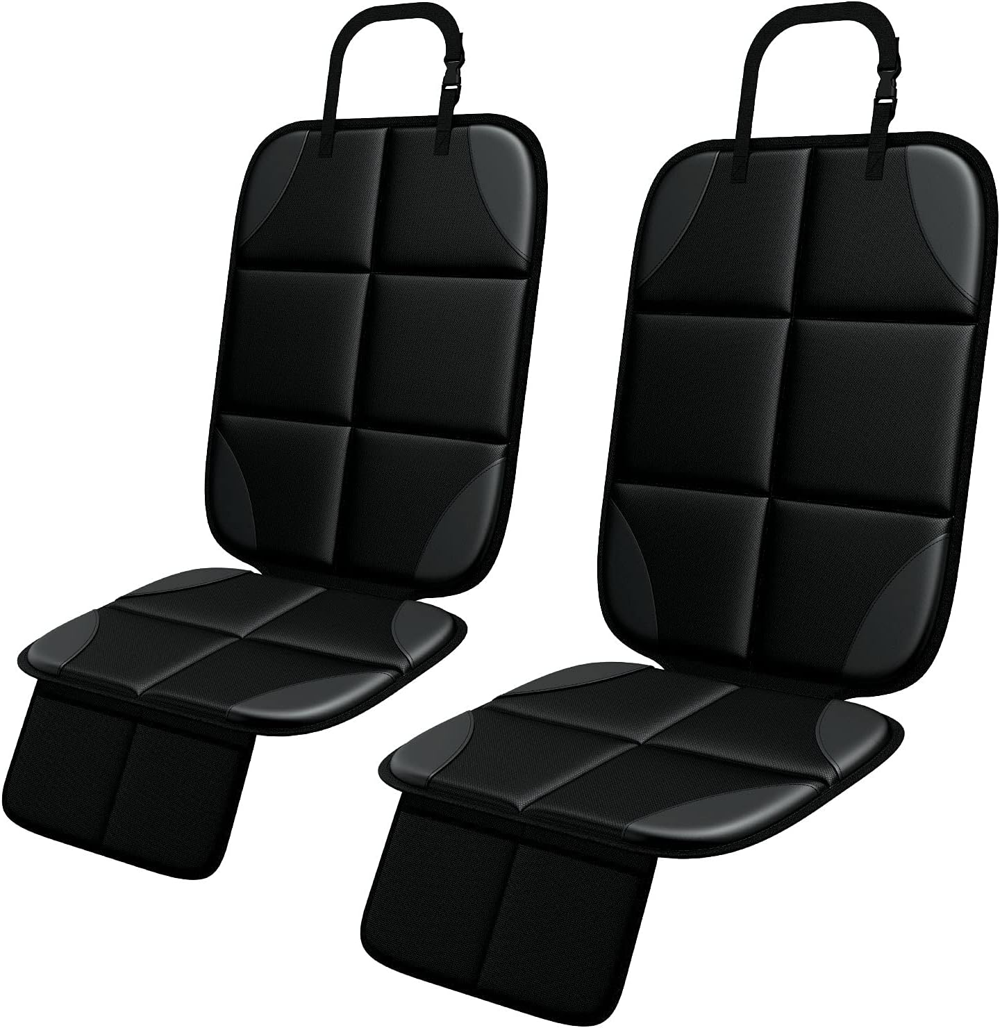 Crash-Tested Car Seat Protectors x2: Waterproof, Spacious, Durable