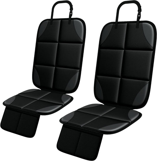 Crash-Tested Car Seat Protectors x2: Waterproof, Spacious, Durable