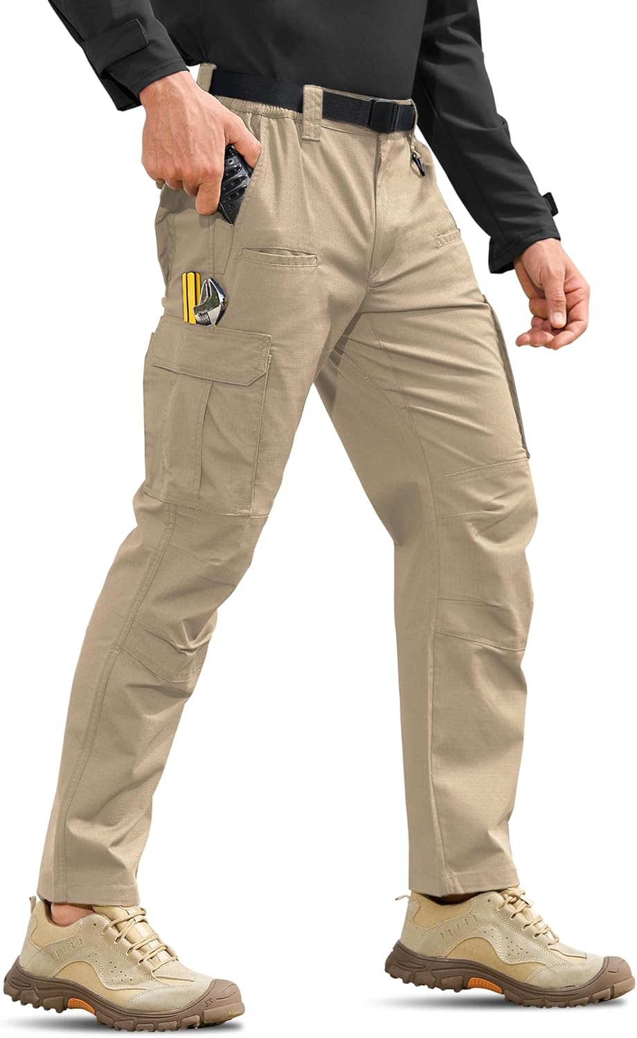 MOURCE Mens Tactical Pants for Outdoor Hiking and Work Use