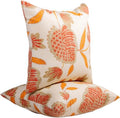 Outdoor Throw Pillows 18x18 Set of 2 - Waterproof Patio Accent
