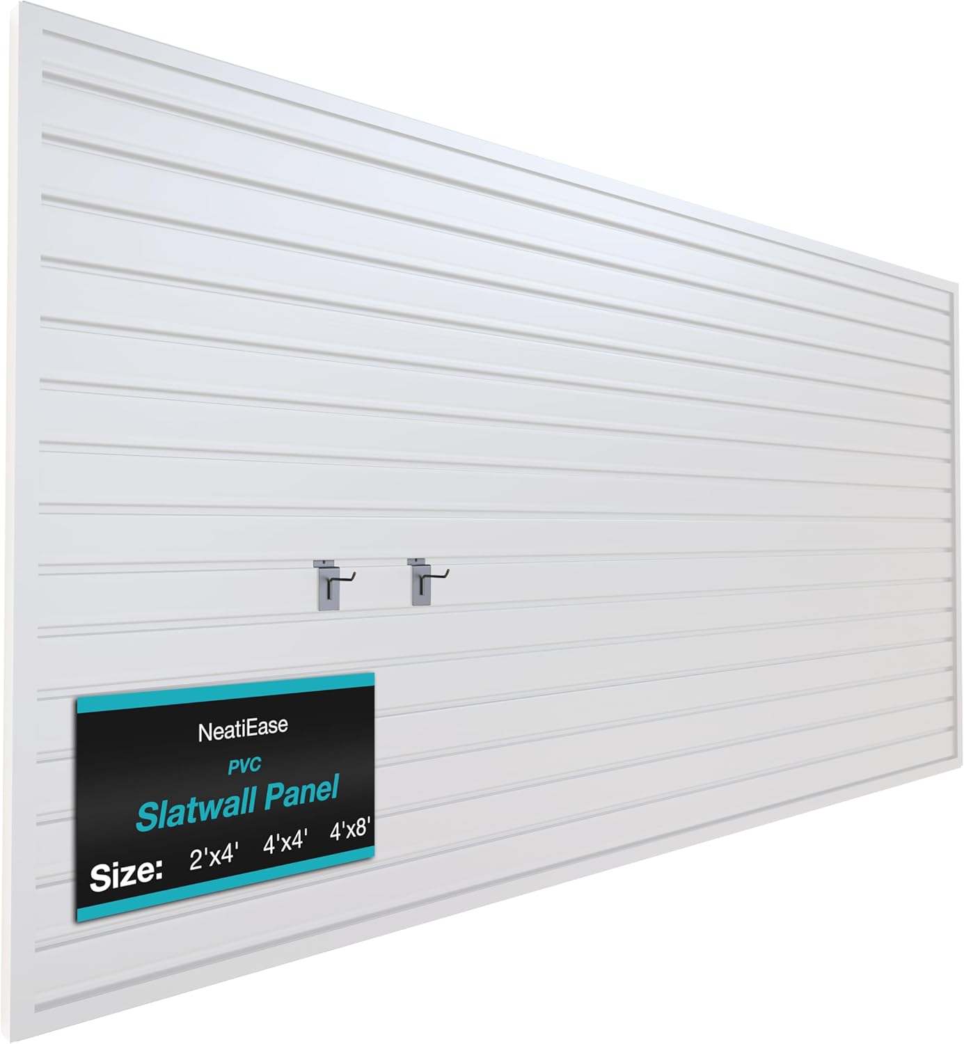 NeatiEase Slatwall Panel Wall Storage System for Garage Organization