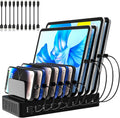 Charging Station for Multiple Devices 100W 10-Port Flat Plug - Neat