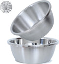 304 Stainless Steel Microporous Colander 2QT with Mixing Bowl