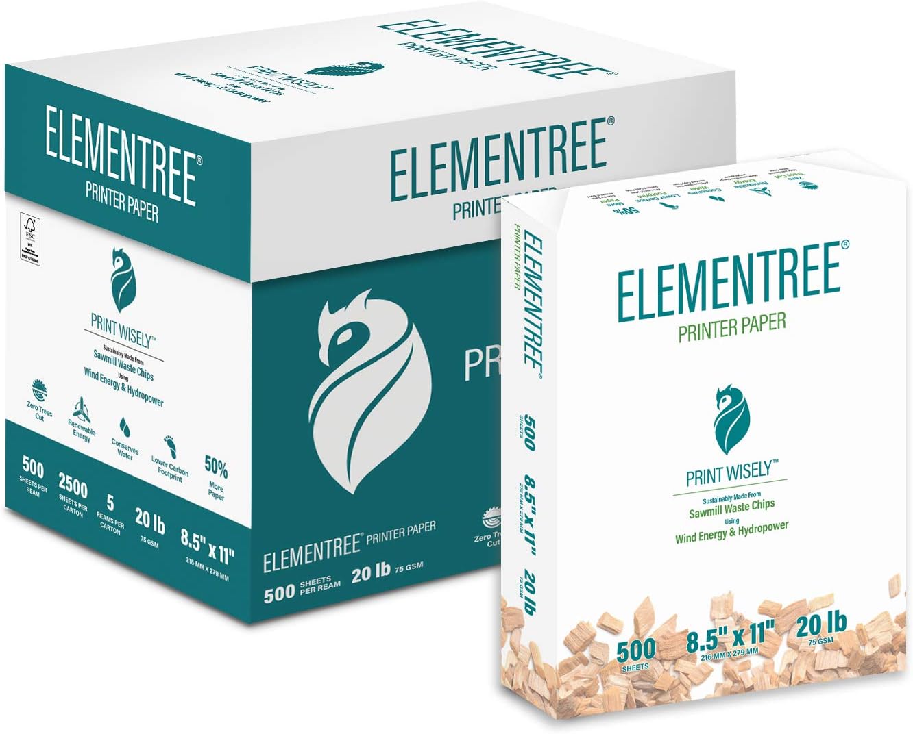 Elementree Sustainable Printer Paper Case for Eco-Friendly Printing