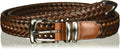 Perry Ellis Men's Portfolio Braided Leather Belt - Classic Dress