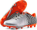 JABASIC Kids Outdoor Soccer Cleats for Firm Ground Play