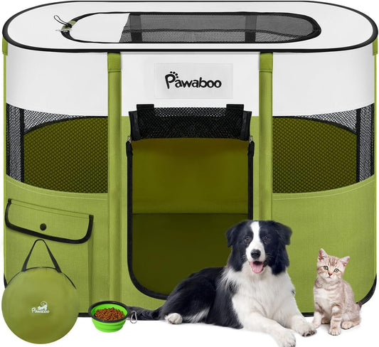 Portable Waterproof Dog Playpen - Travel & Camping Companion 