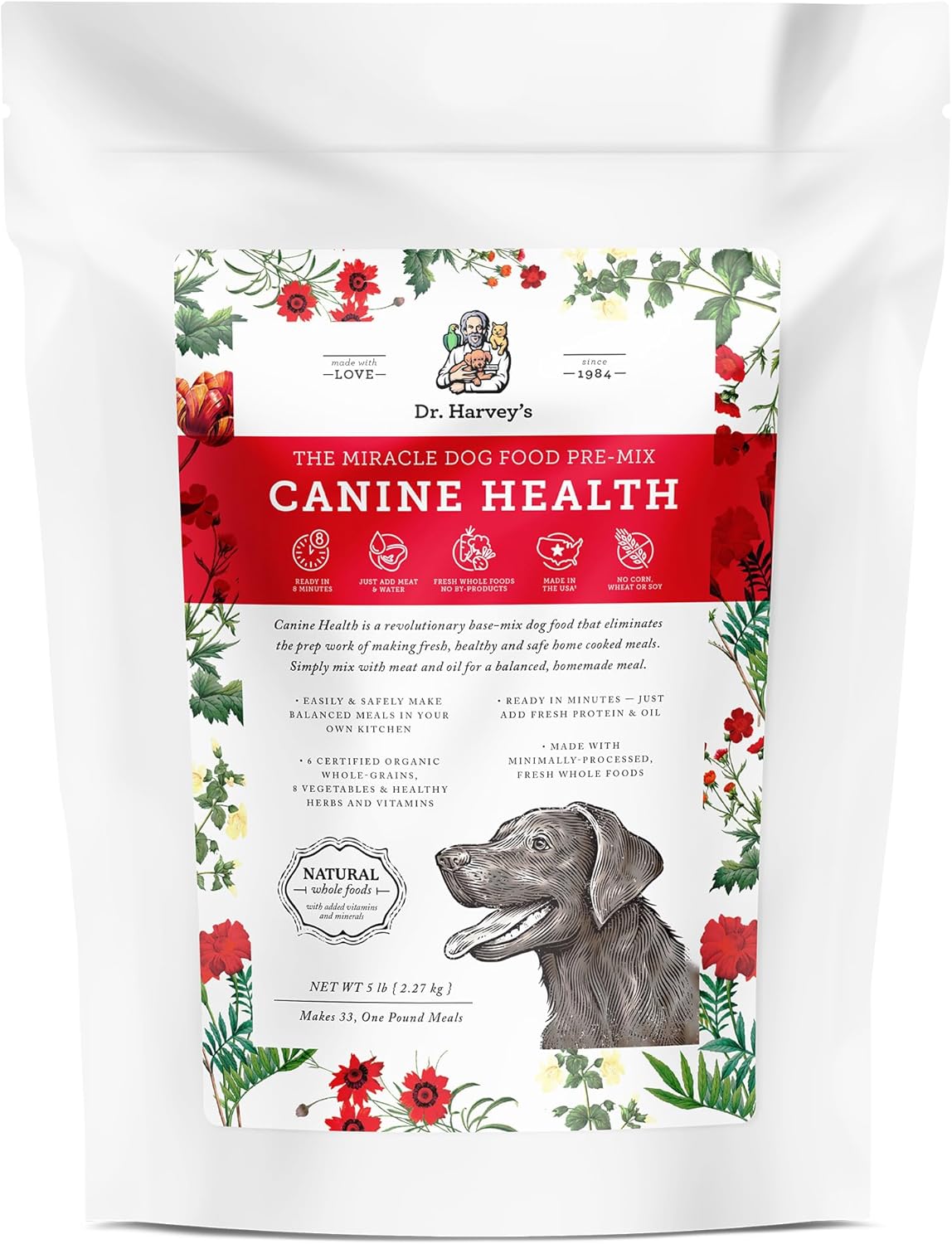 Dr. Harvey's Canine Health Miracle Dog Food for Balanced Meals