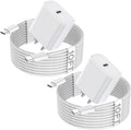 10FT iPhone 17 Pro/16e Fast Charger 2Pack - 20W USB-C Duo