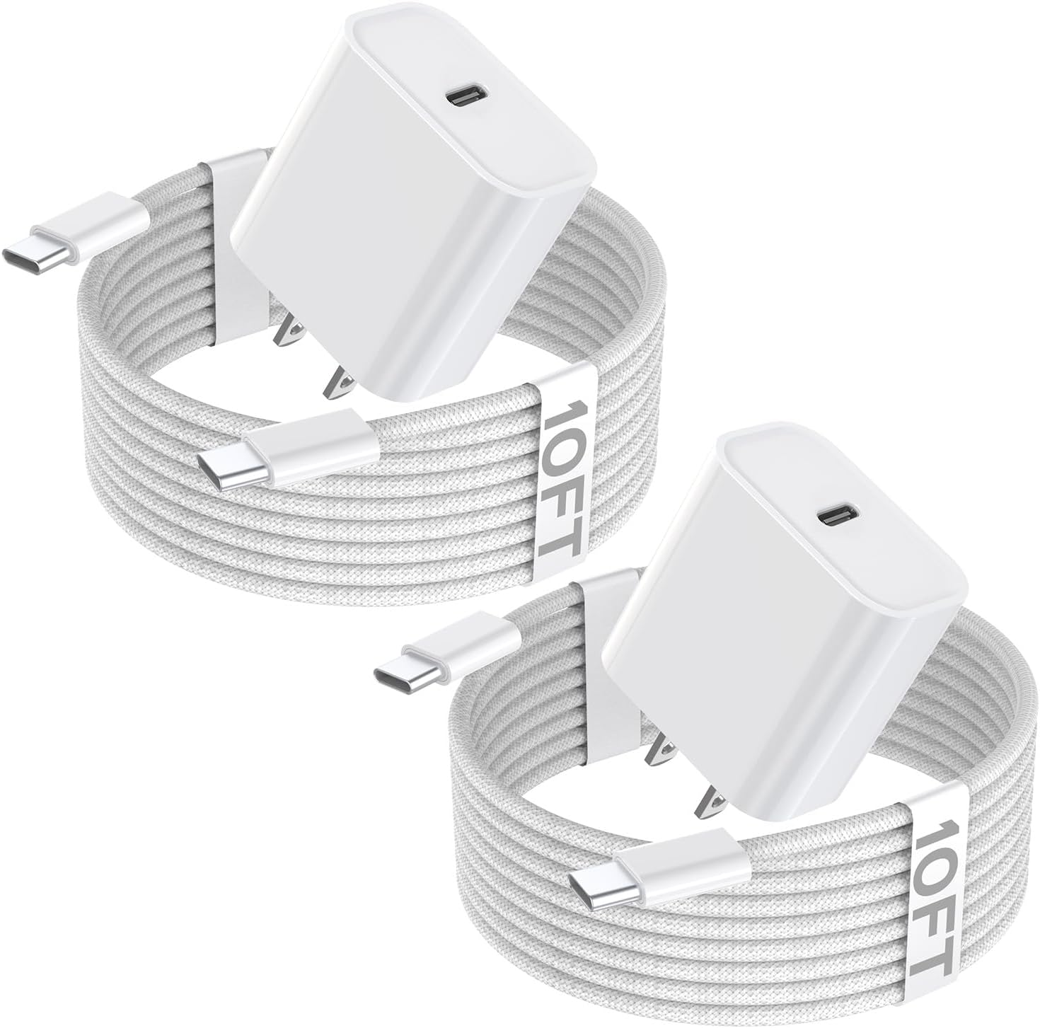 10FT iPhone 17 Pro Charger Fast Charging with 20W USB C Block