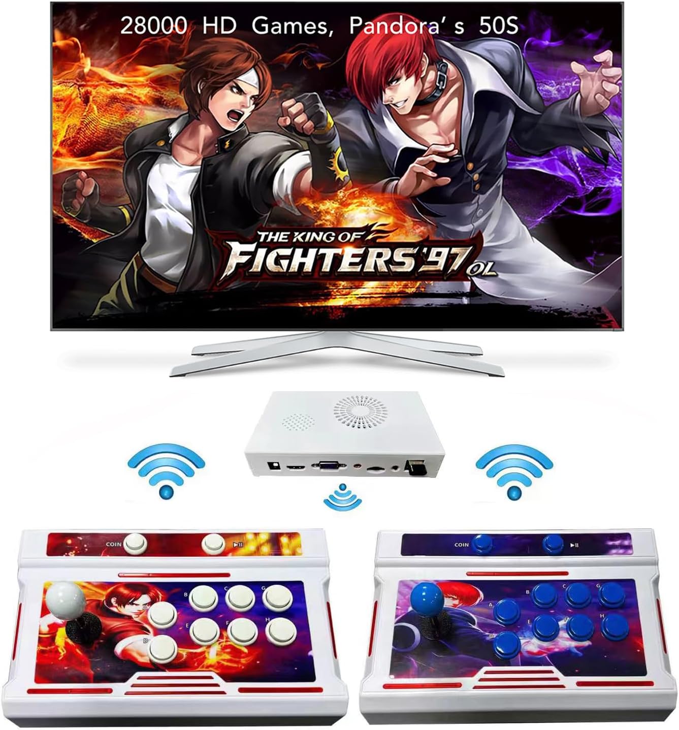 FVBADE 28000 Games in 1 Pandora Box Arcade Game Console