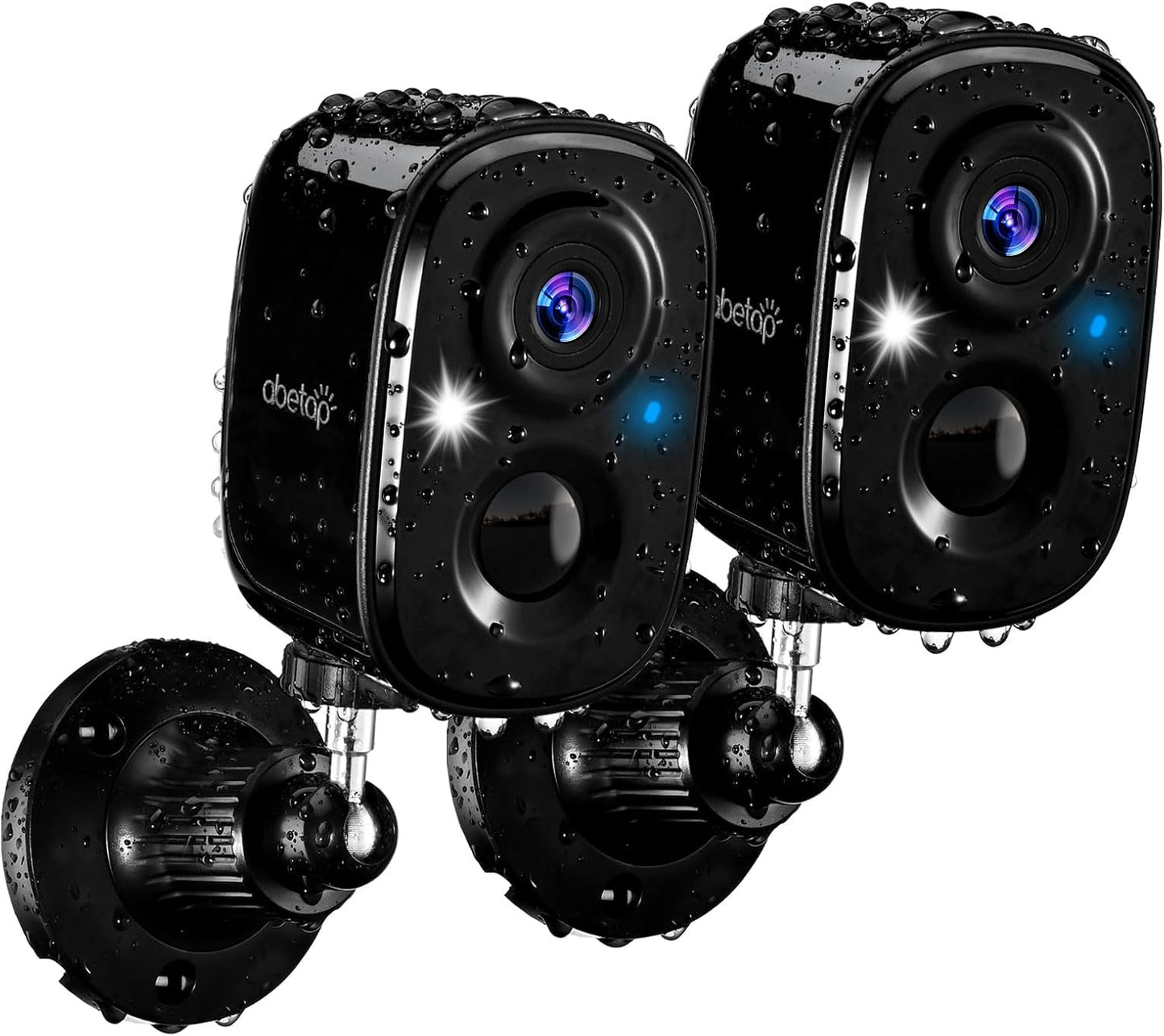 2K Wireless Security Cameras with Color Night Vision & AI Detection