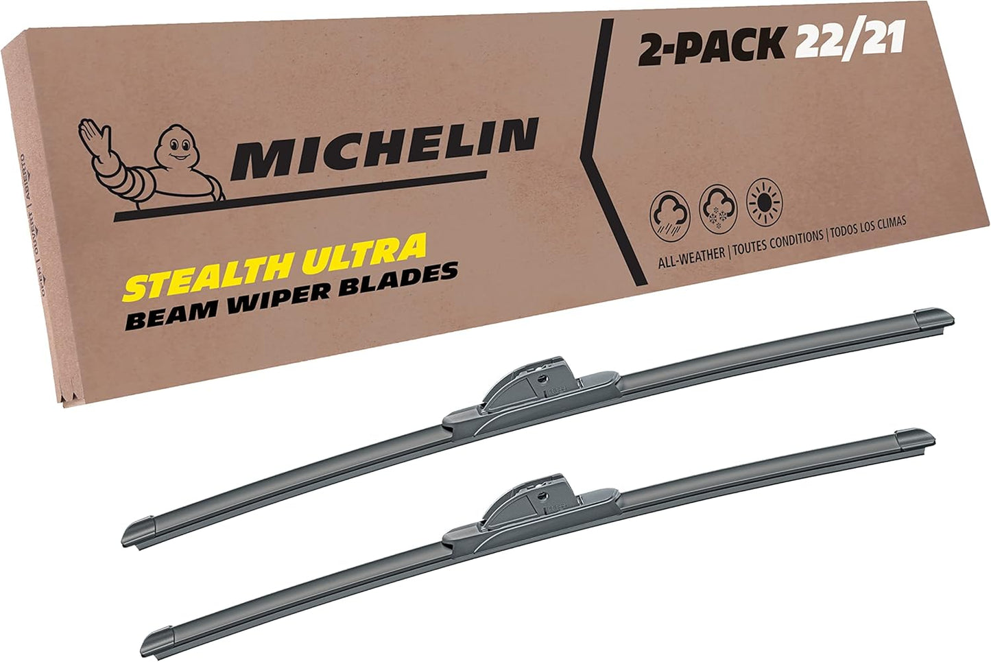 Michelin Stealth Ultra Wiper Blade Twin Pack for Optimal Visibility