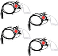 Retevis IP66 Waterproof Two Way Radio Earpiece with Mic - 4 Pack