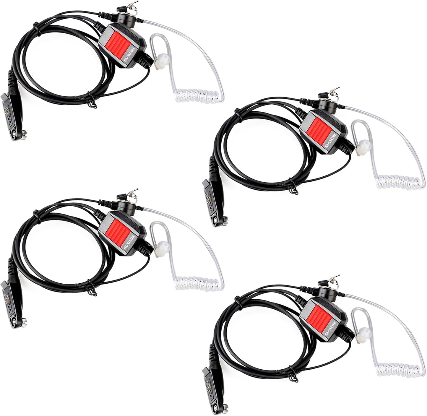 Retevis IP66 Waterproof Two Way Radio Earpiece for Walkie Talkies