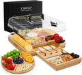 Premium Charcuterie Board with Lid Bamboo Cheese Board Set - Stylish