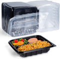 YANGRUI Food Containers 9.5 in 38 oz 45-Pack - Anti Fog, Leak Proof