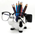Cow Pencil Holder with Phone Stand - Desk Tablet & Glasses Holder
