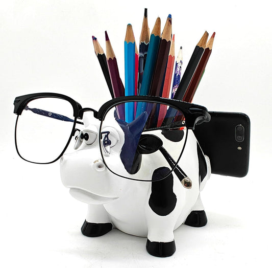 2-in-1 Cow Pencil Holder & Phone Stand - Organize & Decorate!