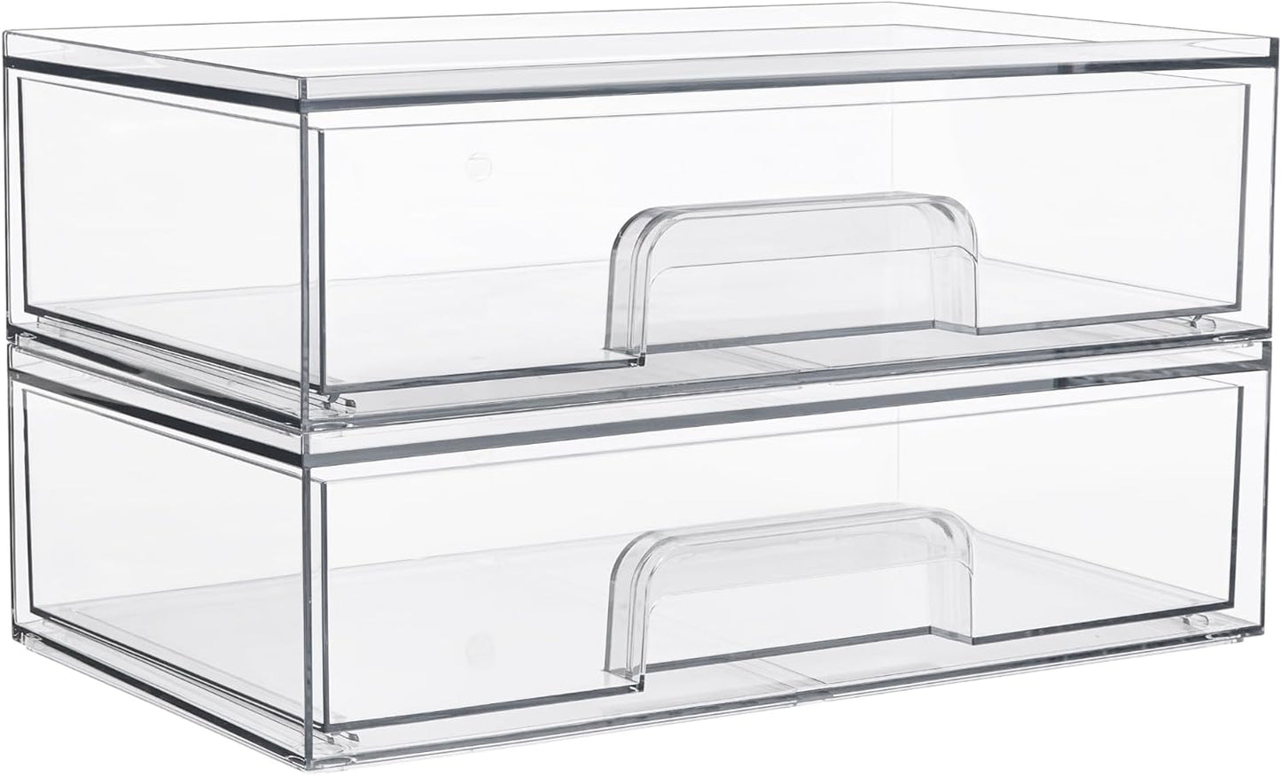 Vtopmart Clear Stackable Makeup Organizers