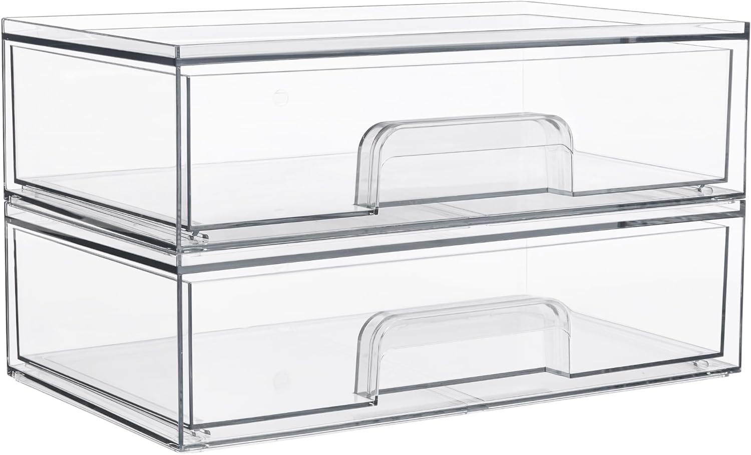 Vtopmart Clear Stackable Makeup Organizers