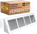 Fits 24x6 Duct Opening Steel Triangular Baseboard Return Air Grille