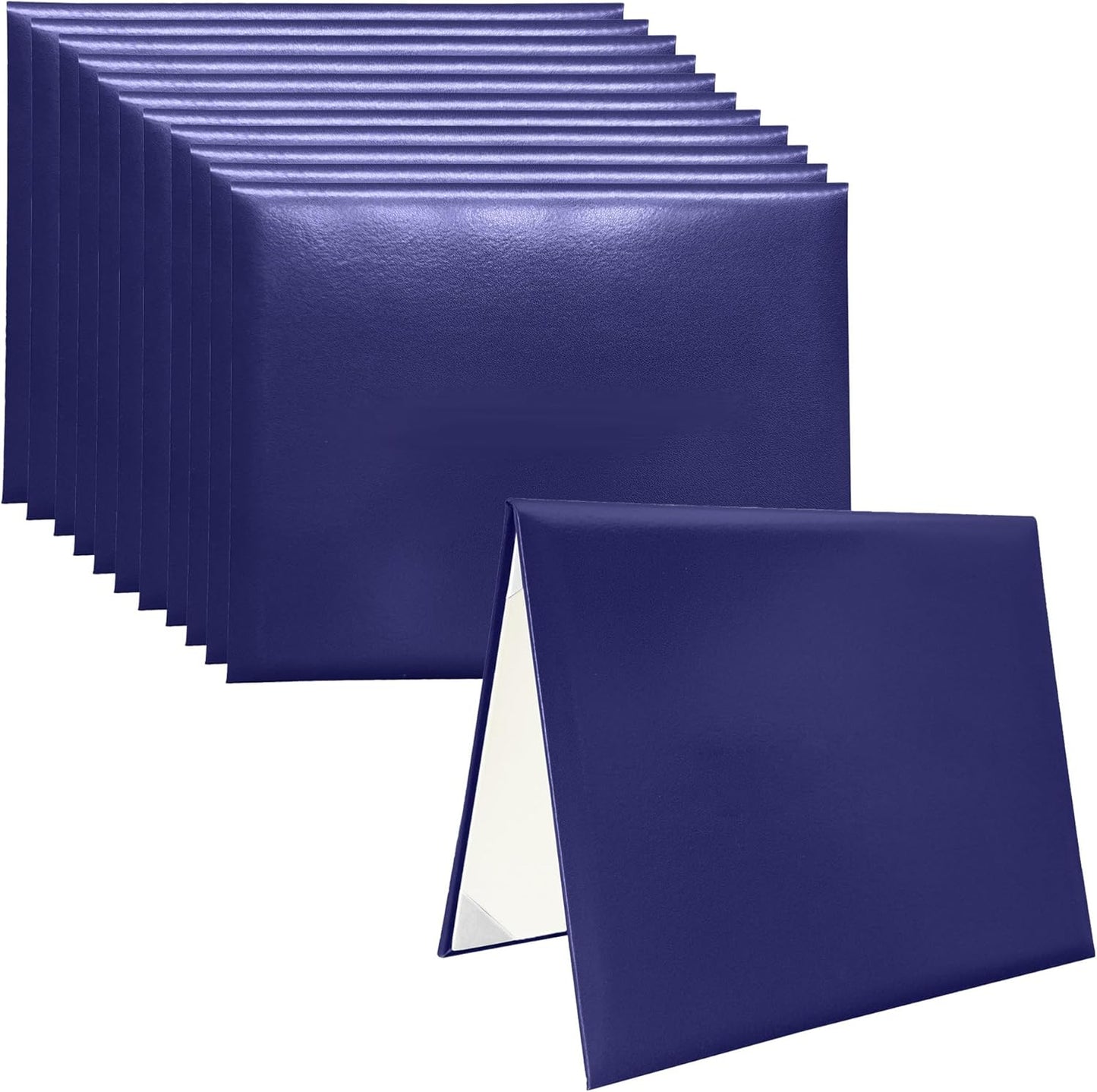 12 PCS Smooth Diploma Certificate Covers for Graduation and More