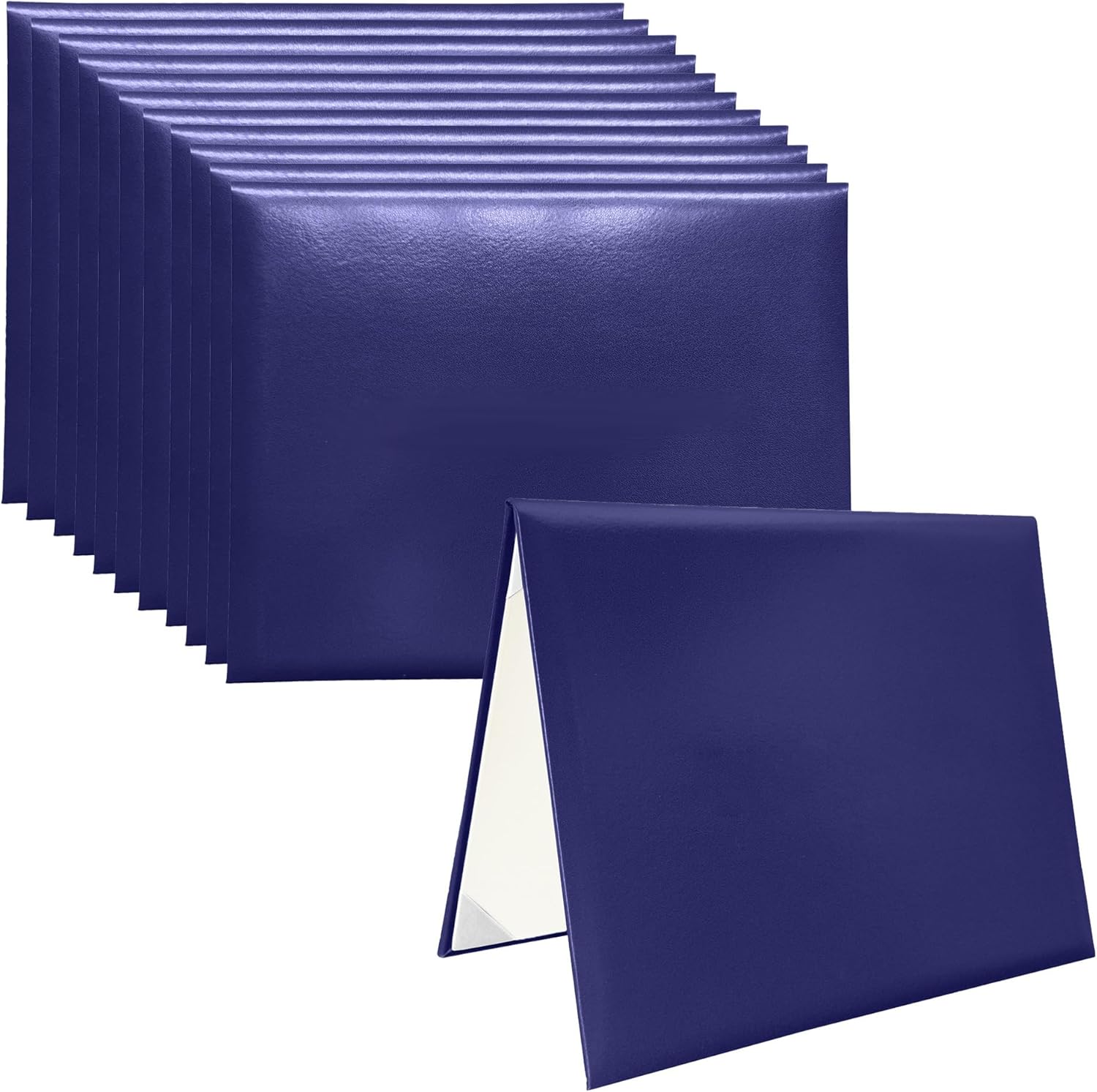 12 PCS Smooth Diploma Certificate Covers for Graduation and More