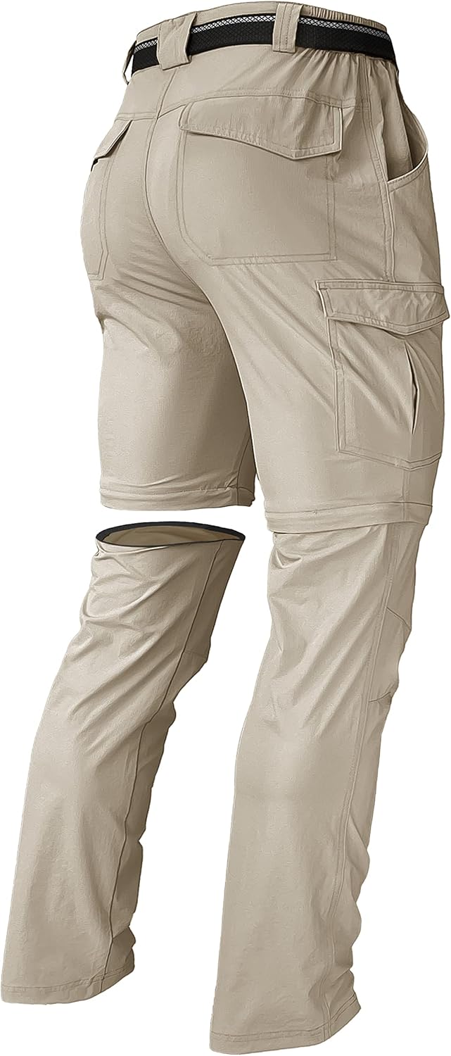 Men's Hiking Pants Convertible Lightweight Waterproof Quick Dry