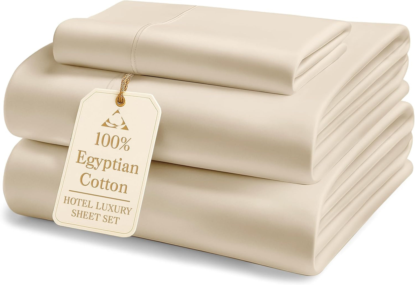 100% Egyptian Cotton Twin Bed Sheets for Luxurious Comfort