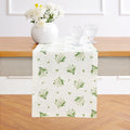 Lily Floral Print Table Runner 14 x 72 in - Pure Linen
