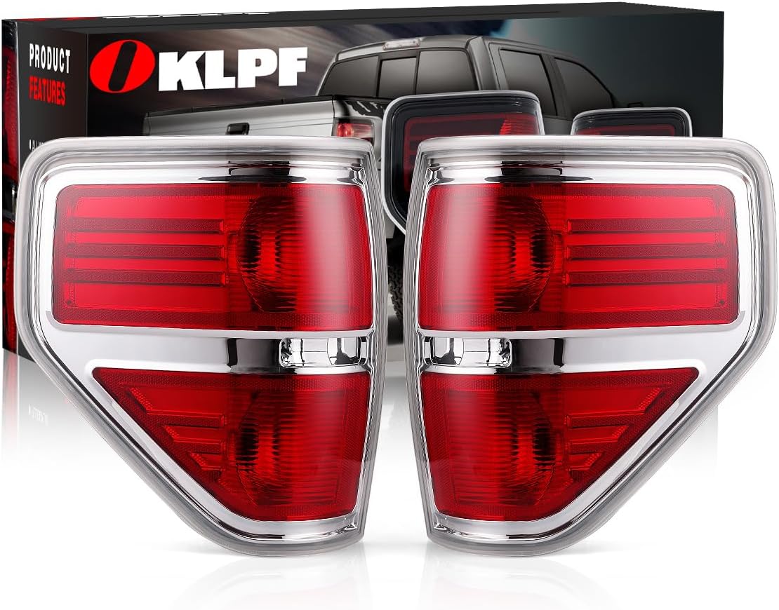 OKLPF Rear Brake Tail Lights for 2009-2014 Ford F150 Models