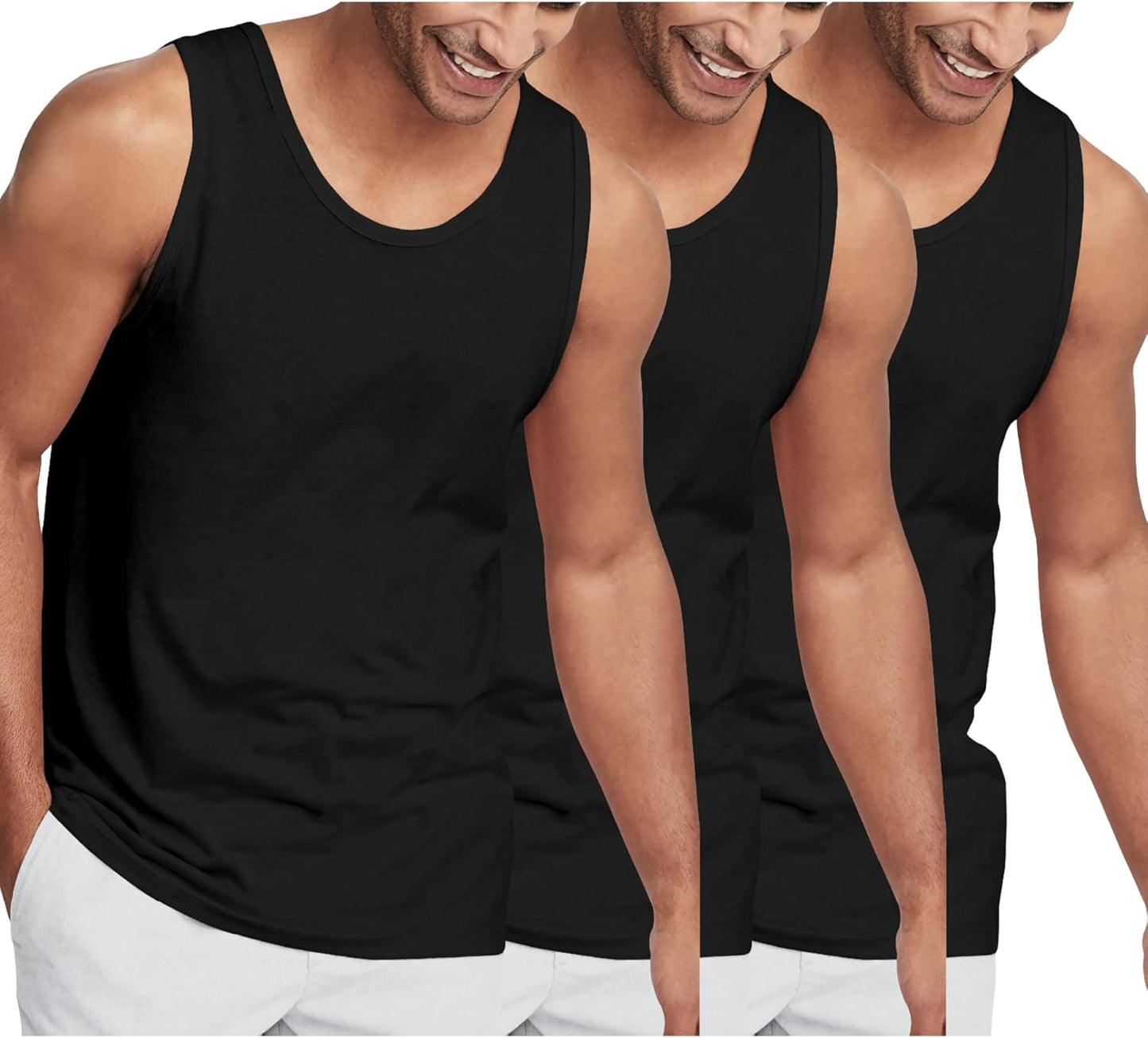 Hat and Beyond Mens Tank Top Soft Performance Gym Shirts